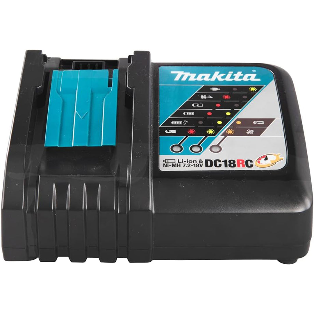 Makita 18V Lithium-Ion Battery Kit: Powerful Performance, Convenient Design with Charger and Case Included